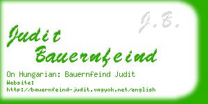 judit bauernfeind business card